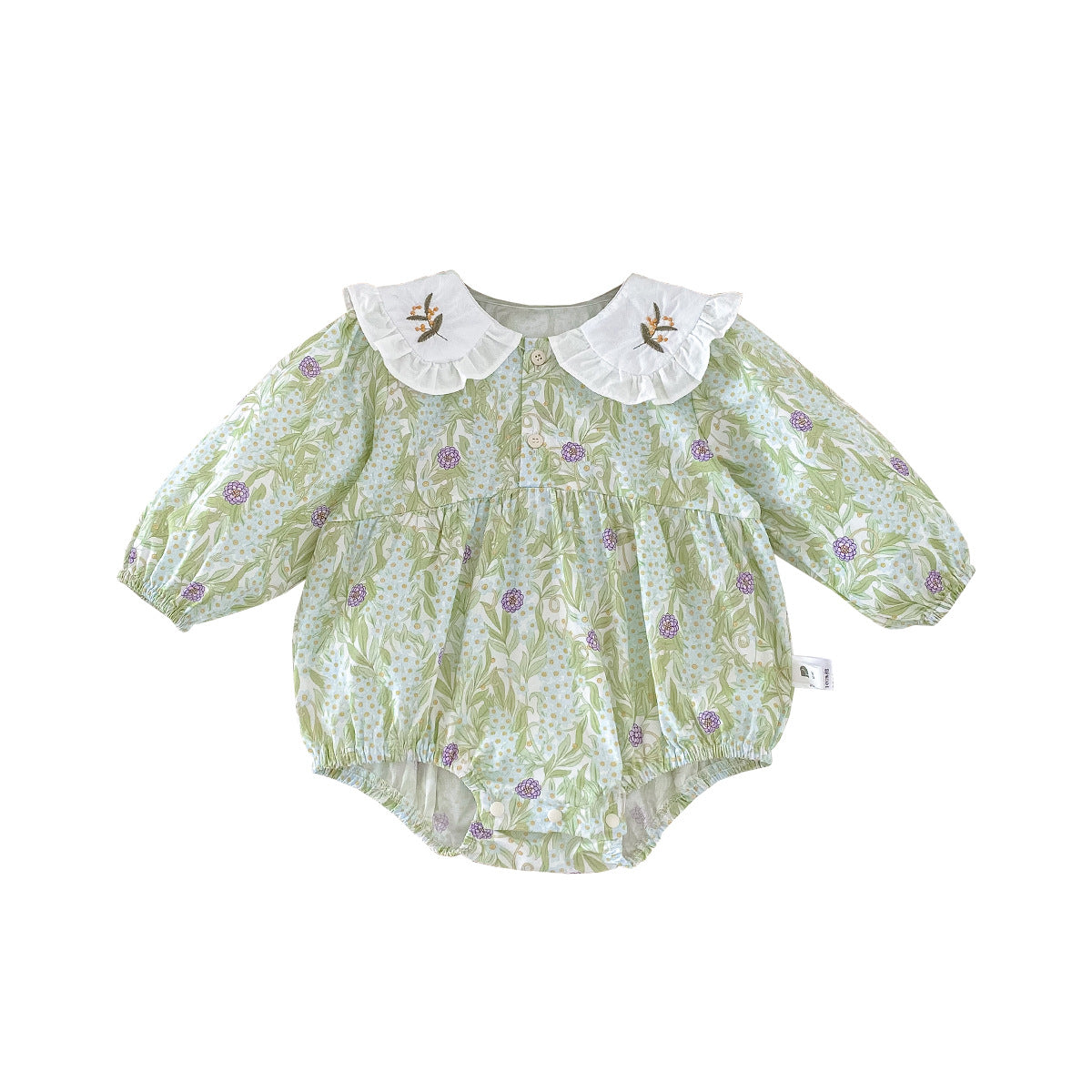 Baby Girl Floral Long Sleeve Bodysuit Chic Onesie