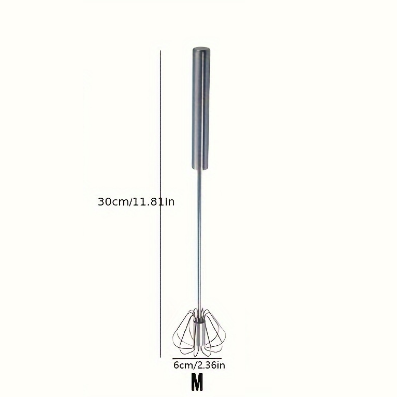 Stainless Steel Egg Beater Durable Semi-Automatic Mixer