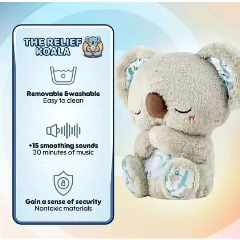Anxiety Relief Breathing Soothing Koala Bear Sleep Doll