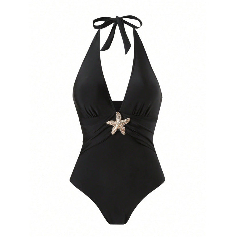 Sexy Beach Long Dress Elegant One-Piece Swimsuit Two-Piece Swimwear Set