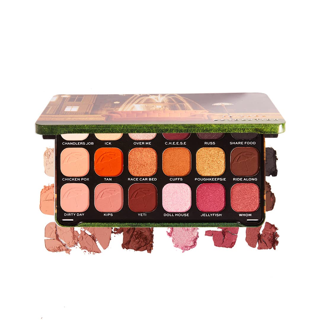 Revolution Beauty London Reloaded Eyeshadow Palette, Highly Pigmented, 15 Shades, Matte and Shimmer Finishes, Iconic 3.0, 16.5g
