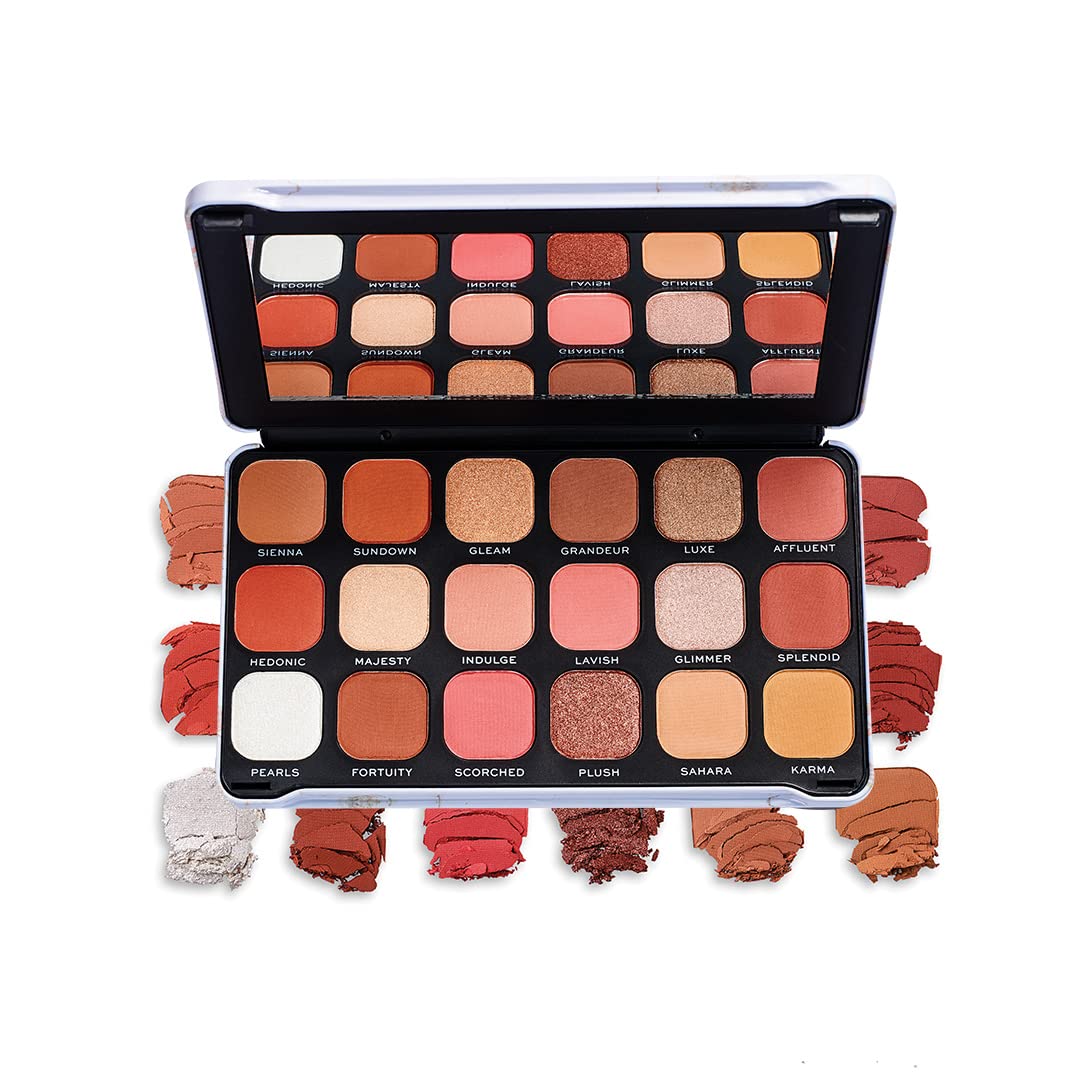 Revolution Beauty London Reloaded Eyeshadow Palette, Highly Pigmented, 15 Shades, Matte and Shimmer Finishes, Iconic 3.0, 16.5g