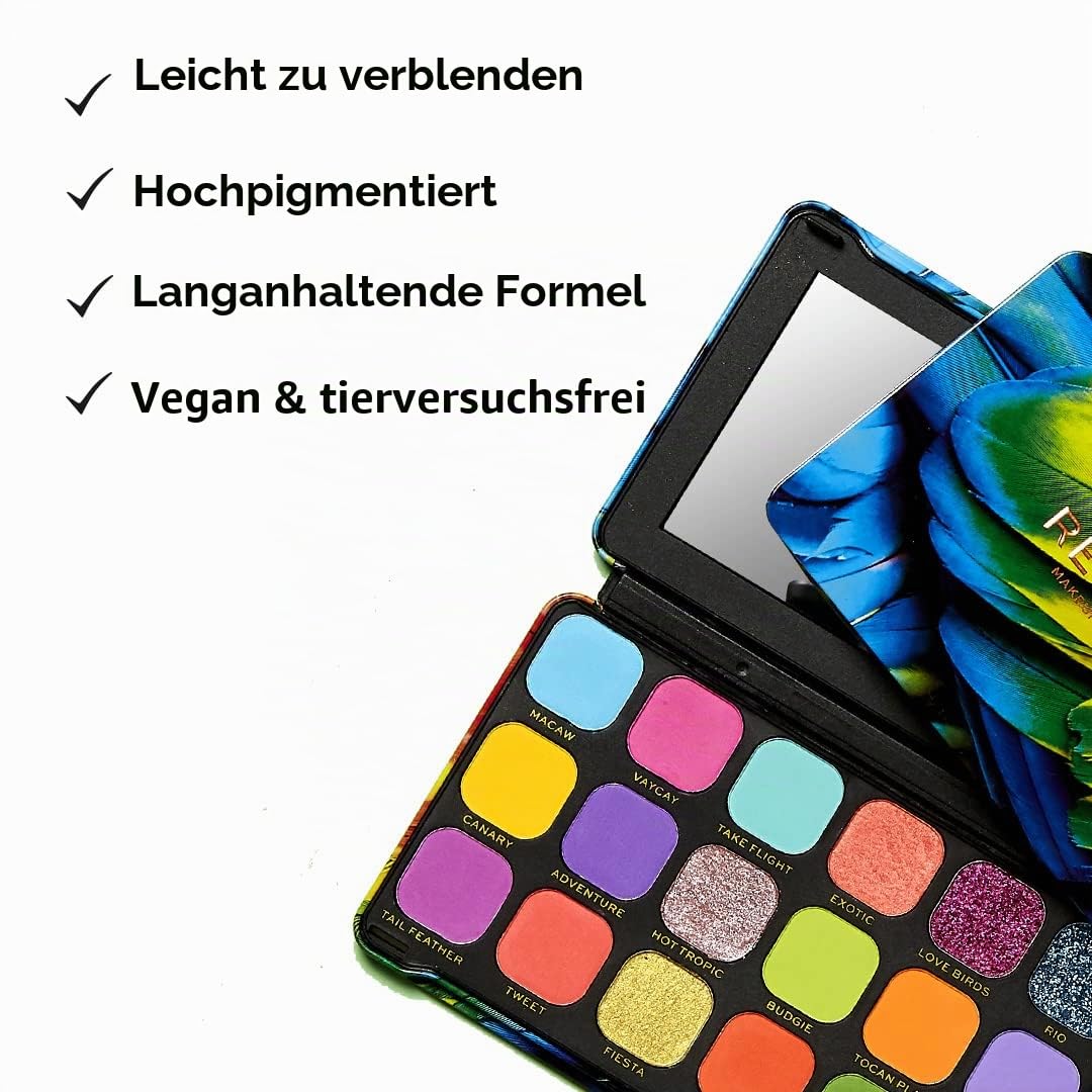 Revolution Beauty London Reloaded Eyeshadow Palette, Highly Pigmented, 15 Shades, Matte and Shimmer Finishes, Iconic 3.0, 16.5g