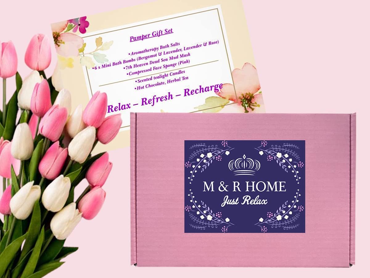 Happy Birthday Gift Box, Birthday Pamper Gifts for Women, Relaxation Self Care Package for Her, Hug in a Box Presents Women Best Friends Mum Sister Wife Thank You Gift