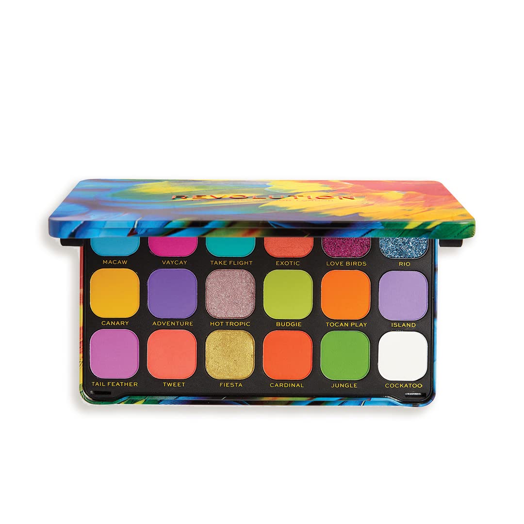 Revolution Beauty London Reloaded Eyeshadow Palette, Highly Pigmented, 15 Shades, Matte and Shimmer Finishes, Iconic 3.0, 16.5g