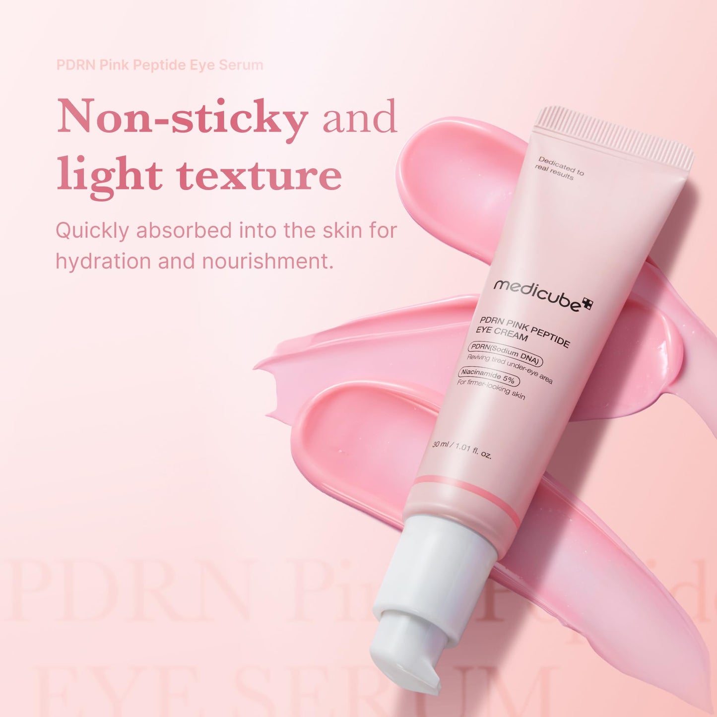 medicube Eye Cream with Sodium DNA PDRN Pink Peptides | 99% Purity Retinol for Fine Lines | PDRN & Niacinamide Eye Serum for Uneven Skin Tone | Korean Skincare, 1.01 fl.oz