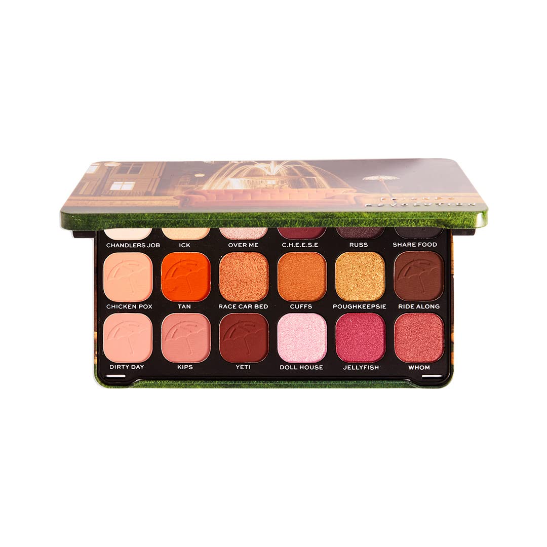 Revolution Beauty London Reloaded Eyeshadow Palette, Highly Pigmented, 15 Shades, Matte and Shimmer Finishes, Iconic 3.0, 16.5g