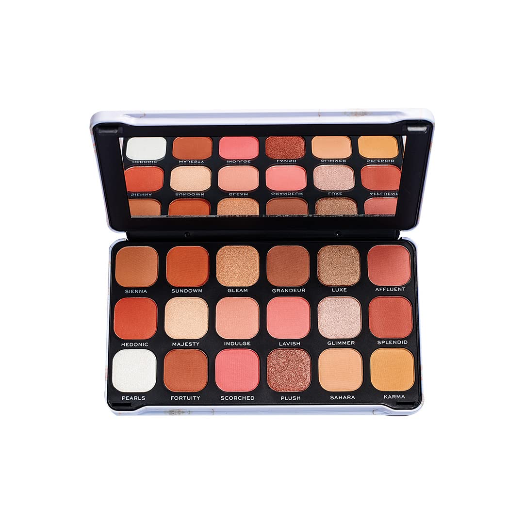 Revolution Beauty London Reloaded Eyeshadow Palette, Highly Pigmented, 15 Shades, Matte and Shimmer Finishes, Iconic 3.0, 16.5g