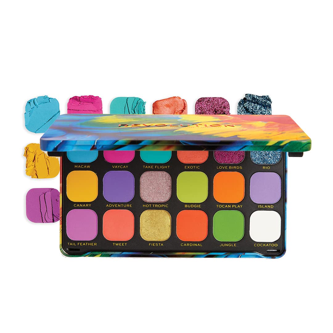 Revolution Beauty London Reloaded Eyeshadow Palette, Highly Pigmented, 15 Shades, Matte and Shimmer Finishes, Iconic 3.0, 16.5g