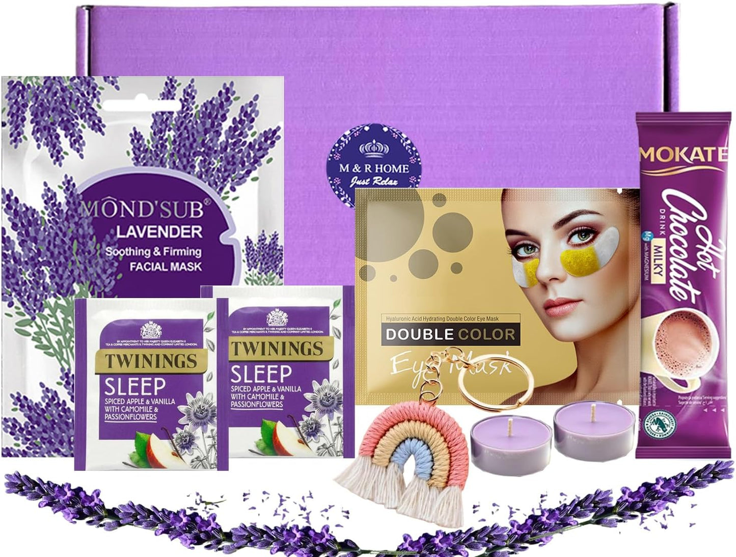Happy Birthday Gift Box, Birthday Pamper Gifts for Women, Relaxation Self Care Package for Her, Hug in a Box Presents Women Best Friends Mum Sister Wife Thank You Gift