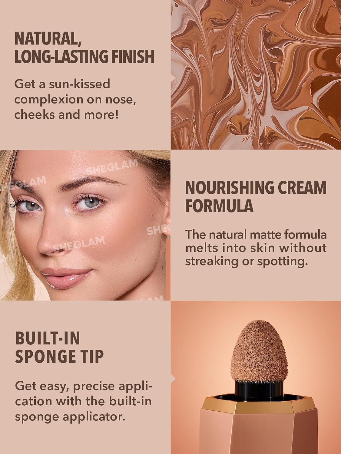 SHEGLAM Sun Beam Shimmer Liquid Bronzer -Toffee