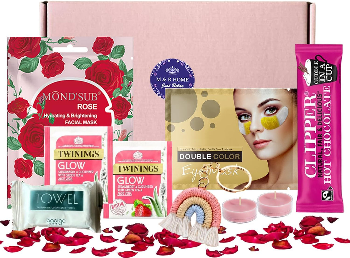 Happy Birthday Gift Box, Birthday Pamper Gifts for Women, Relaxation Self Care Package for Her, Hug in a Box Presents Women Best Friends Mum Sister Wife Thank You Gift