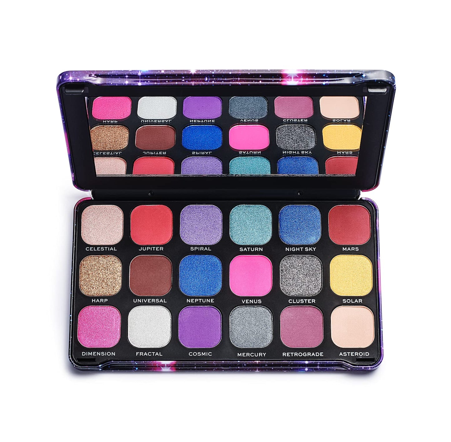 Revolution Beauty London Reloaded Eyeshadow Palette, Highly Pigmented, 15 Shades, Matte and Shimmer Finishes, Iconic 3.0, 16.5g