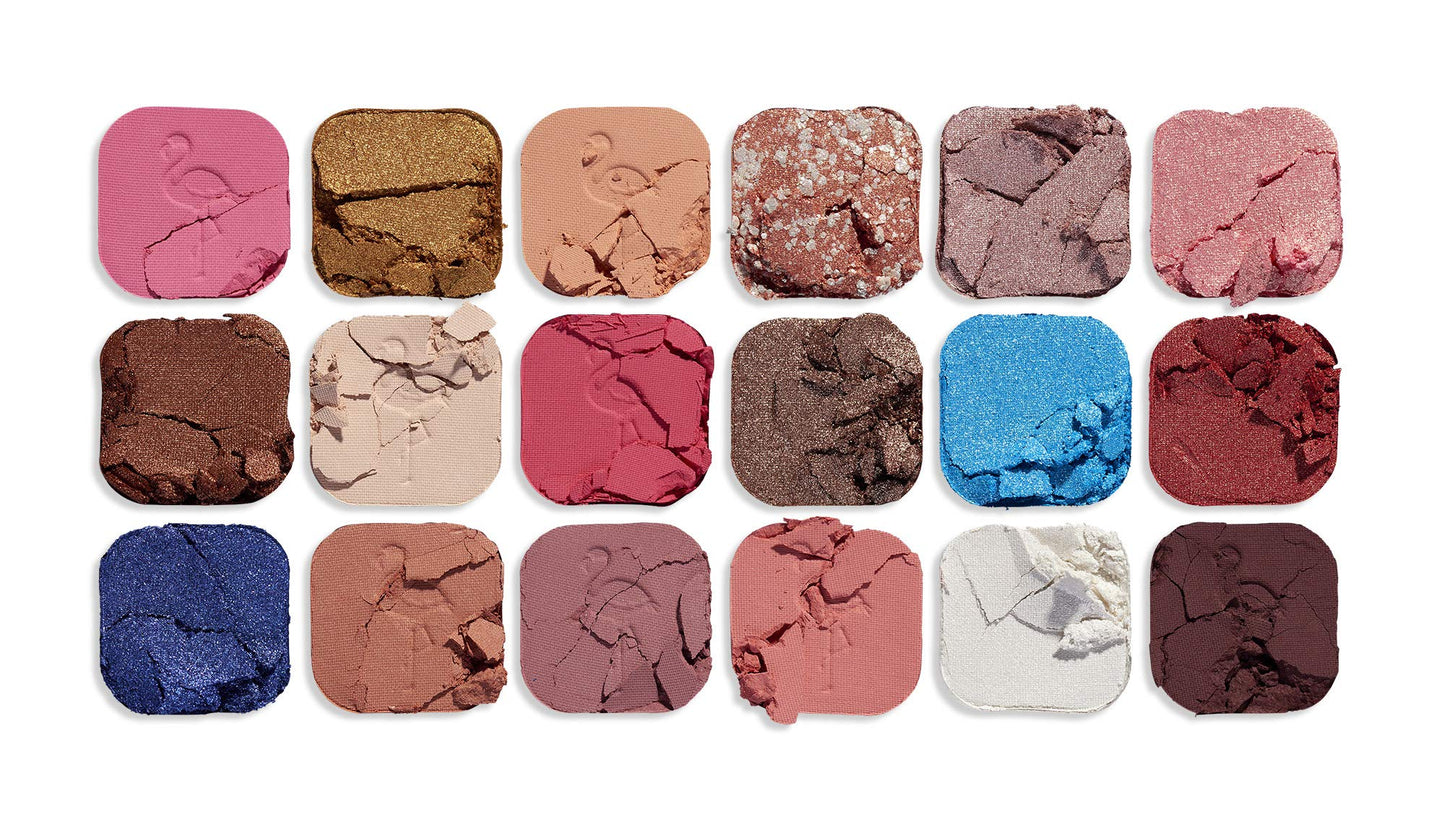 Revolution Beauty London Reloaded Eyeshadow Palette, Highly Pigmented, 15 Shades, Matte and Shimmer Finishes, Iconic 3.0, 16.5g