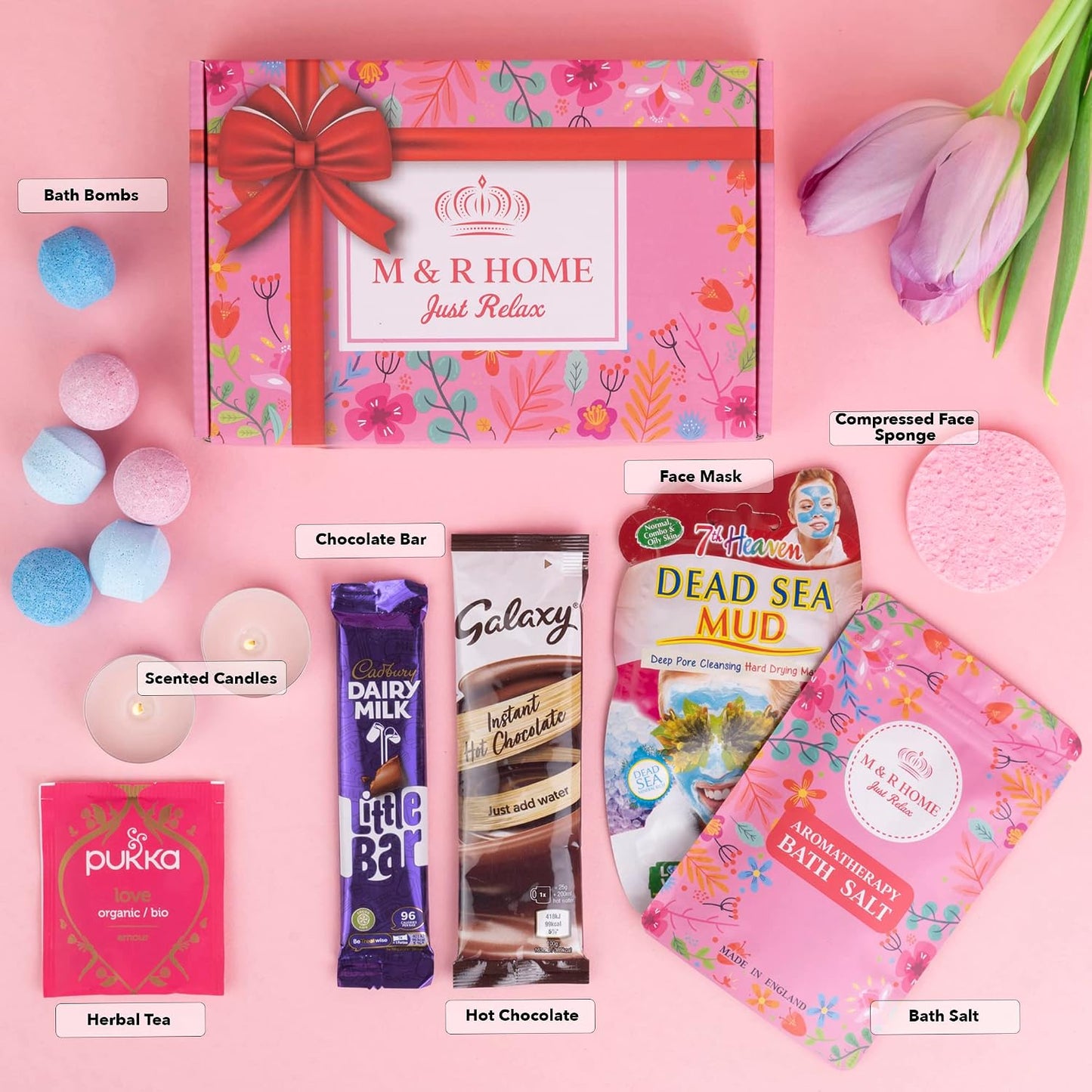 Happy Birthday Gift Box, Birthday Pamper Gifts for Women, Relaxation Self Care Package for Her, Hug in a Box Presents Women Best Friends Mum Sister Wife Thank You Gift