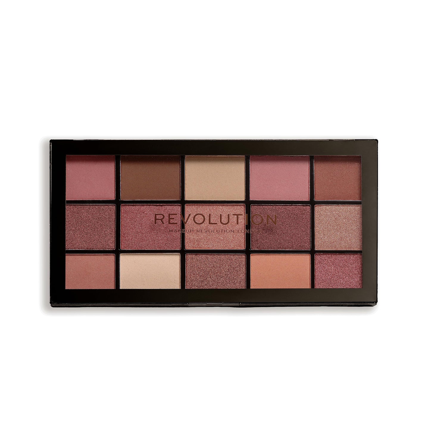 Revolution Beauty London Reloaded Eyeshadow Palette, Highly Pigmented, 15 Shades, Matte and Shimmer Finishes, Iconic 3.0, 16.5g