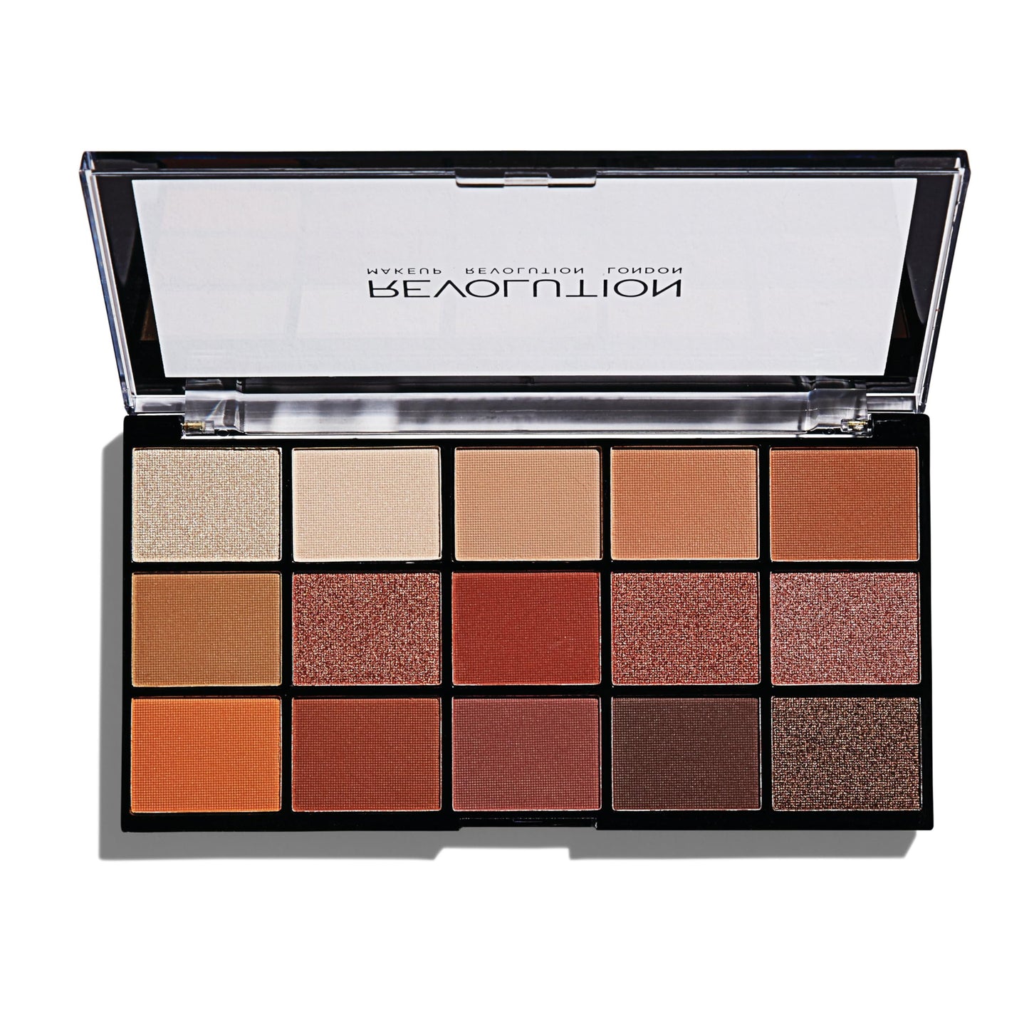 Revolution Beauty London Reloaded Eyeshadow Palette, Highly Pigmented, 15 Shades, Matte and Shimmer Finishes, Iconic 3.0, 16.5g