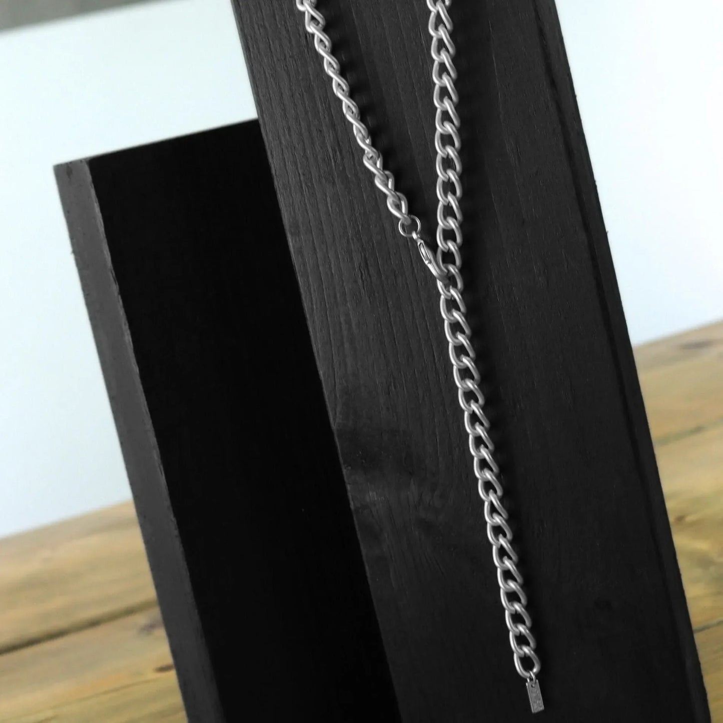 Tabitha Long Link Necklace Silver Plating