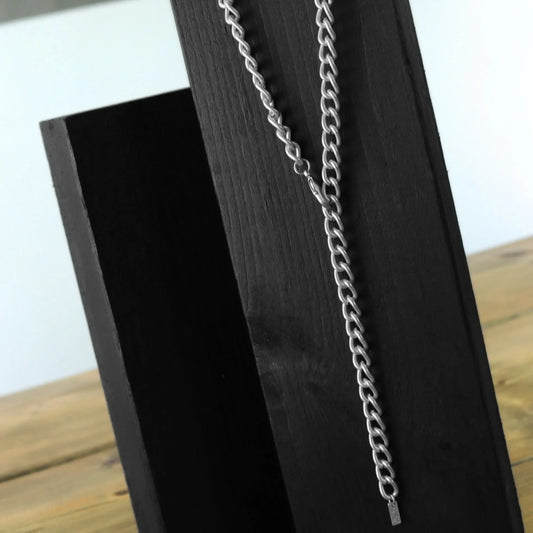 Tabitha Long Link Necklace Silver Plating