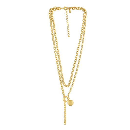 Tabitha IN:STORE Short Link Chain Mix Necklace Gold Plating