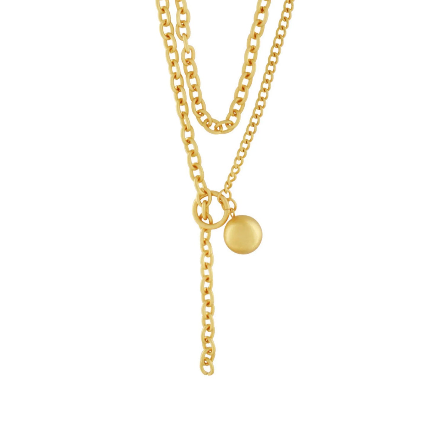 Tabitha IN:STORE Short Link Chain Mix Necklace Gold Plating