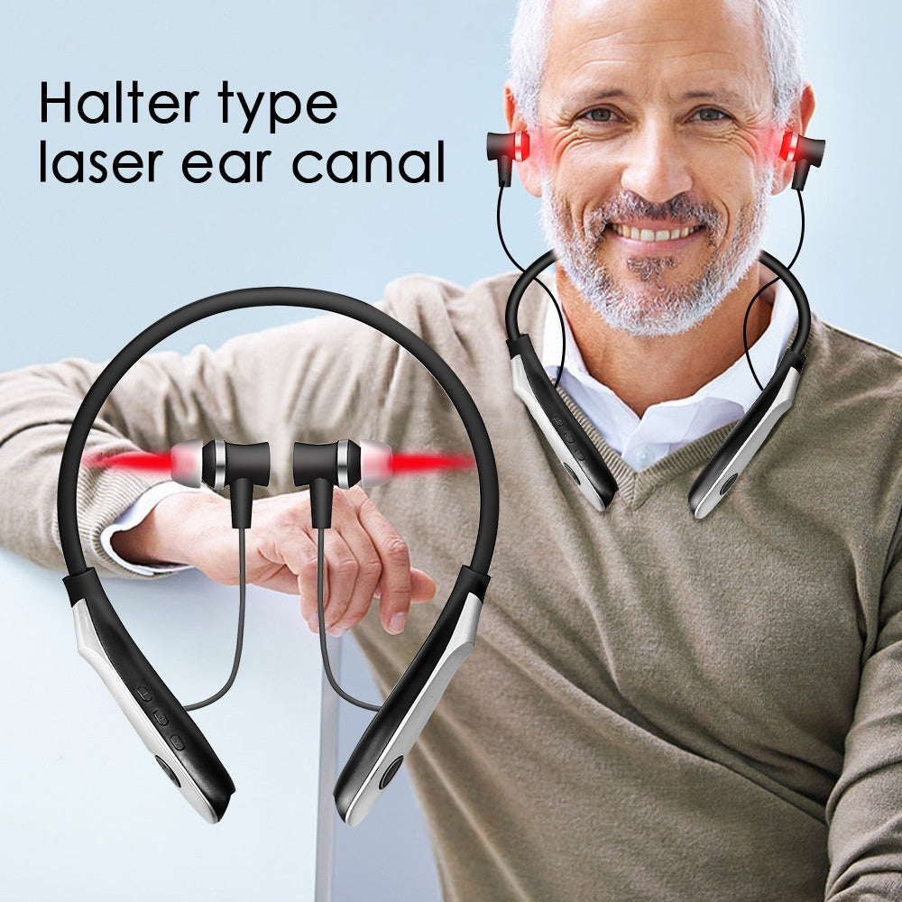 Neck mounted nasal and ear canal laser irradiation instrument 650nm laser light wave instrument physical therapy instrument