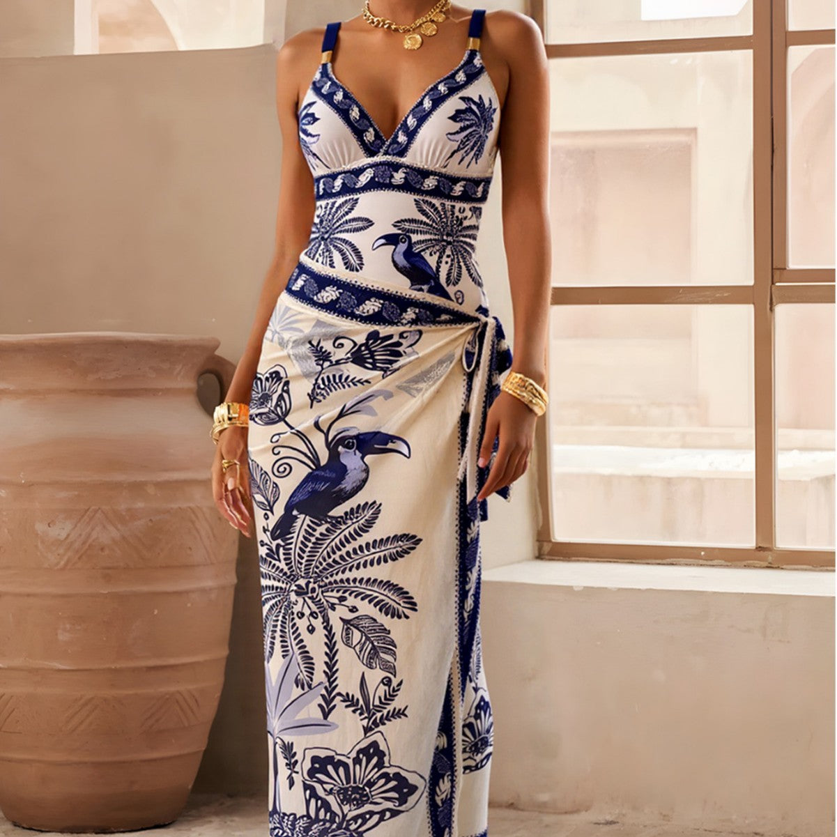 Two-Piece Swimwear Set for Women, Sexy Bikini Swim Suit, One-Piece Swimsuit, Export Ready Inventory