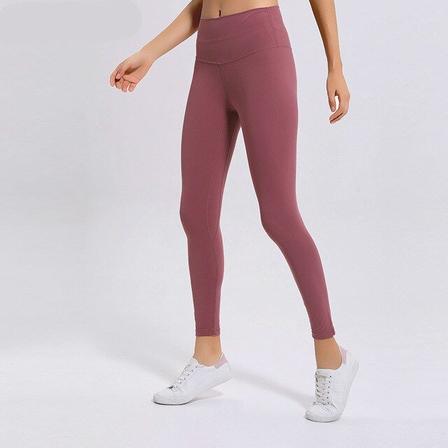 Classical 2.0Versions Soft Naked-Feel Athletic Fitness Leggings Women Stretchy High Waist Gym Sport Tights Yoga Pants lulu