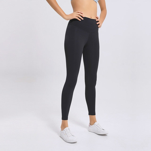 Classical 2.0Versions Soft Naked-Feel Athletic Fitness Leggings Women Stretchy High Waist Gym Sport Tights Yoga Pants lulu