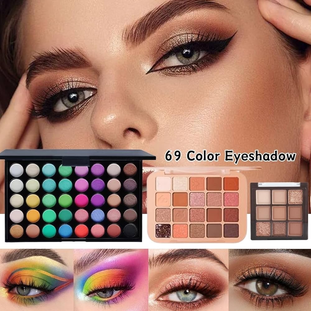 All in One Makeup Kit for Women Full Kit - 44PCS Professional Makeup Set with Fo