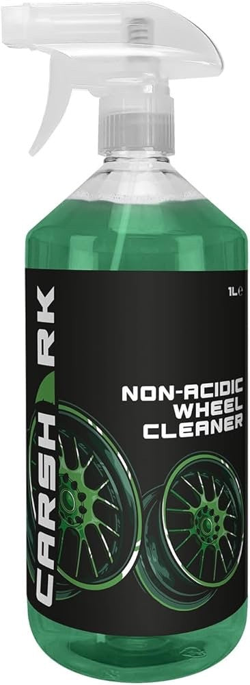 Car Cleaning Kit, Gift Set with Cherry Shampoo 1L, Wheel Cleaner 1L, Glass Clean