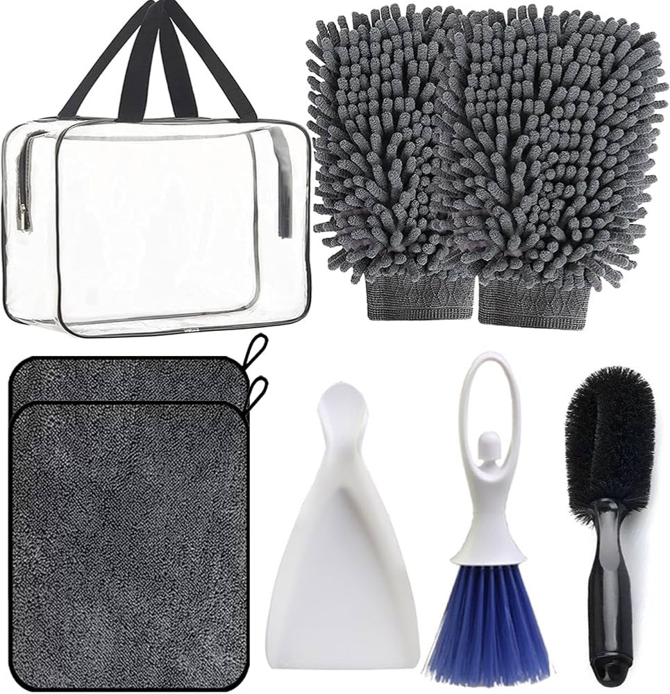 Premium Car Cleaning Kit With Bag - Car, Motorcycle And Bicycle Cleaning Kit, In