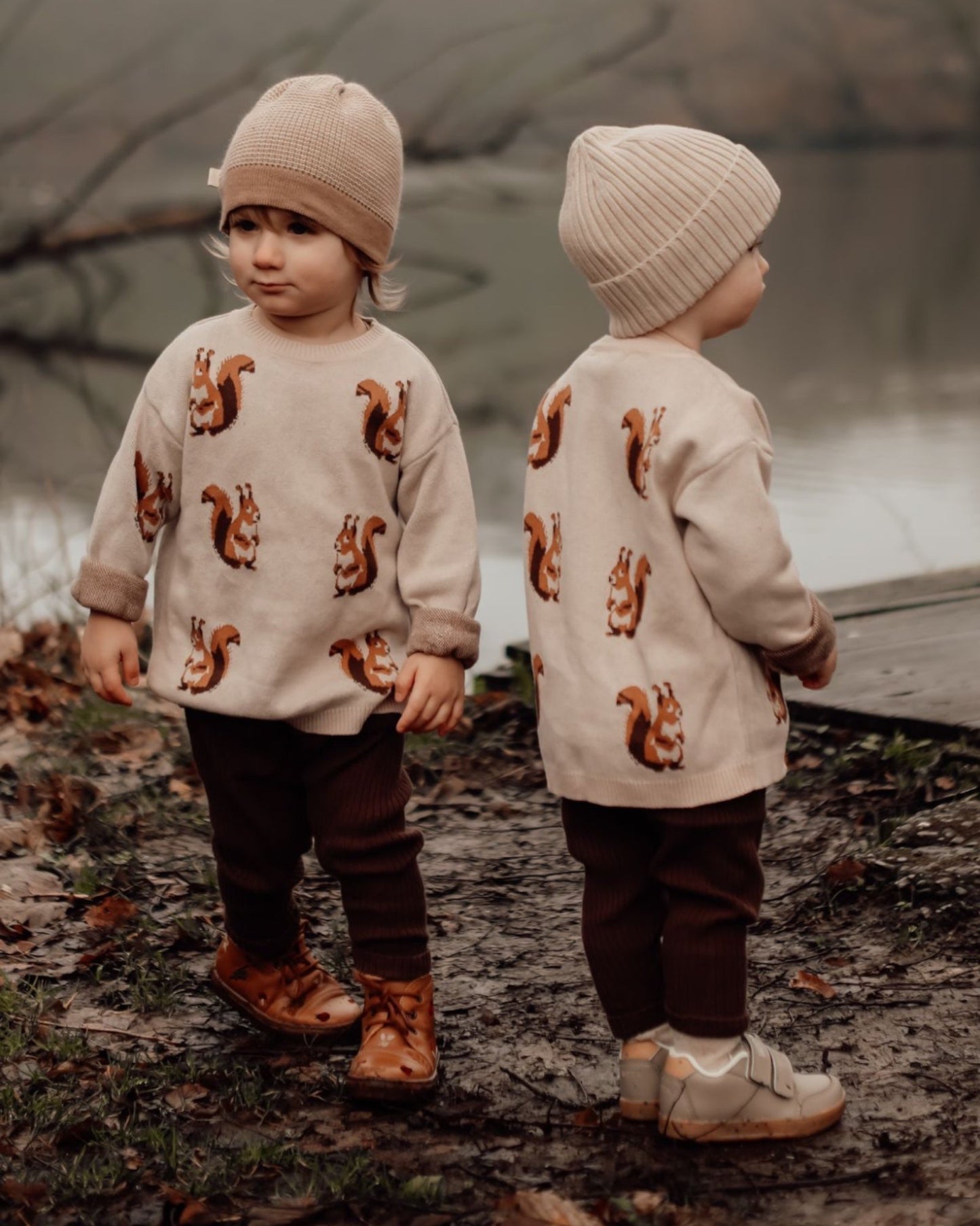 Squirrel knit sweater